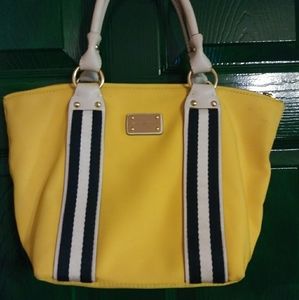 Michael Kors Canvas/Leather Nautical Bag